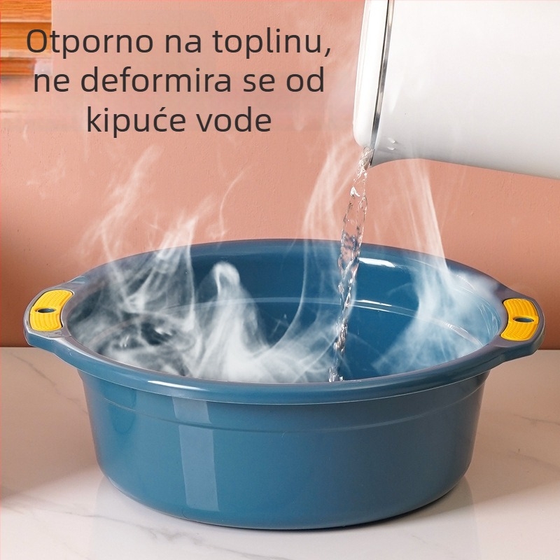 Debljasti plastični sudoper za kućnu i studentsku upotrebu — višenamjenski bazen za pranje povrća, lica, rublja i stopala