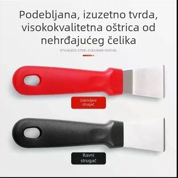 Pet-dijelni set kuhinjskog čišćenja: četka za napa, četka za pukotine, četka za plinski štednjak, četka za masne mrlje, strugalica