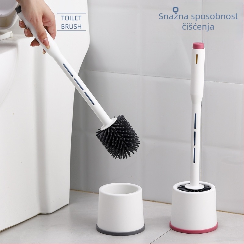 Sprej četka za WC s postoljem – kućna upotreba, bez mrtvih kutova, za standardne i squat WC-e