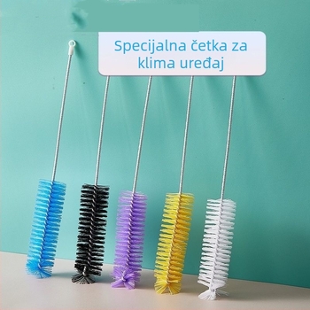 Set četkica za čišćenje klima uređaja za zidnu unutarnju jedinicu – četka za otvor zraka s kružnim otvorom, kružna četka za unutarnje zidove i čišćenje šavova