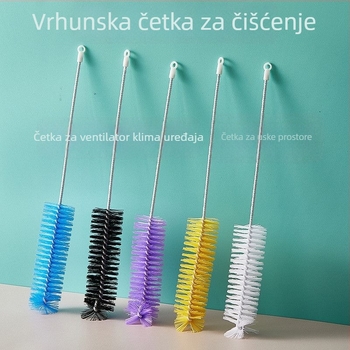 Set četkica za čišćenje klima uređaja za zidnu unutarnju jedinicu – četka za otvor zraka s kružnim otvorom, kružna četka za unutarnje zidove i čišćenje šavova