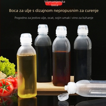 Kuhinjska boca za ulje s raspršivačem i regulacijom volumena, posuda za začine za umake, ocat, sezamovo ulje i kuhinjsko vino