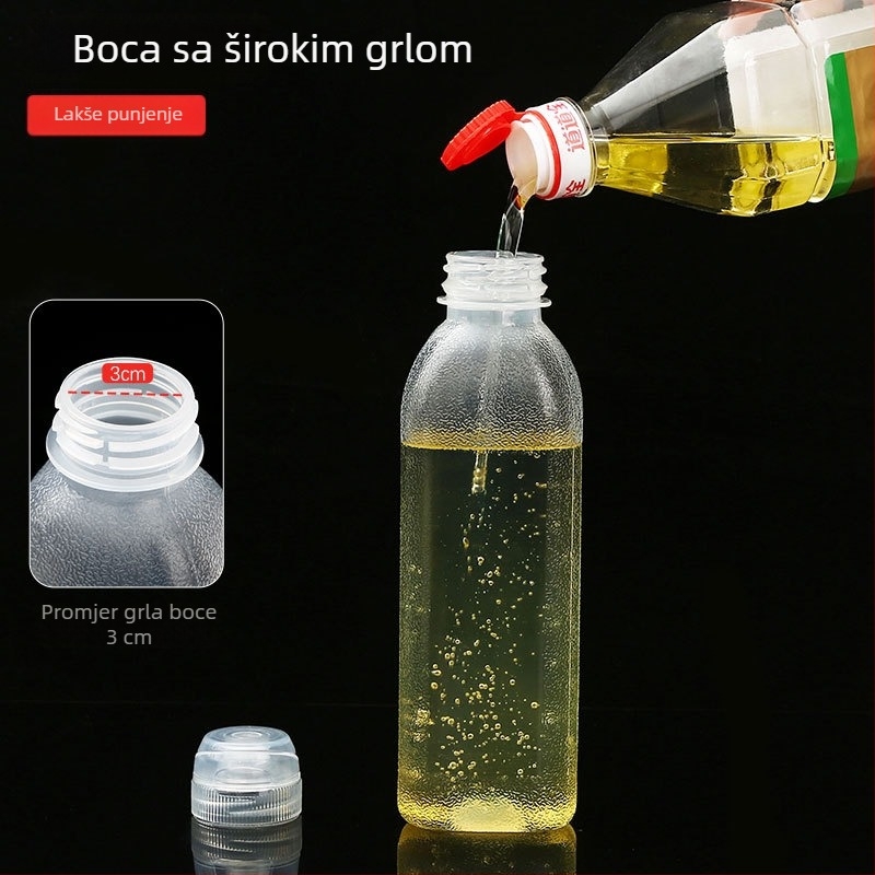 Kuhinjska boca za ulje s raspršivačem i regulacijom volumena, posuda za začine za umake, ocat, sezamovo ulje i kuhinjsko vino