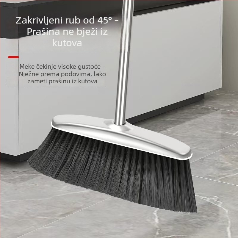 Set metla i lopatica od nehrđajućeg čelika, dvodijelni za čišćenje podova