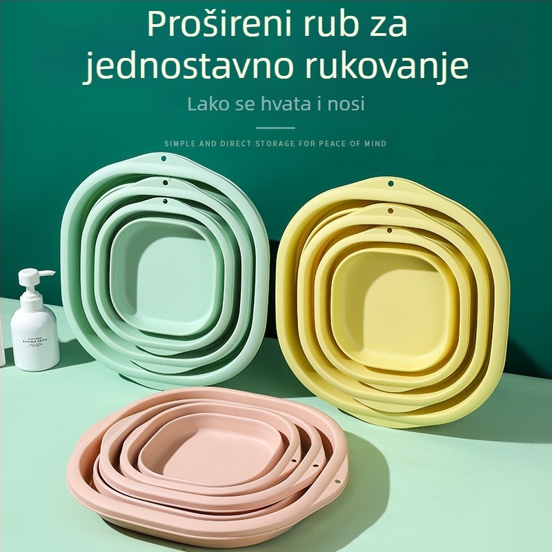 Sklopiva plastična umivaonica – velike, srednje i male veličine, prijenosna za kućnu upotrebu i studentski dom