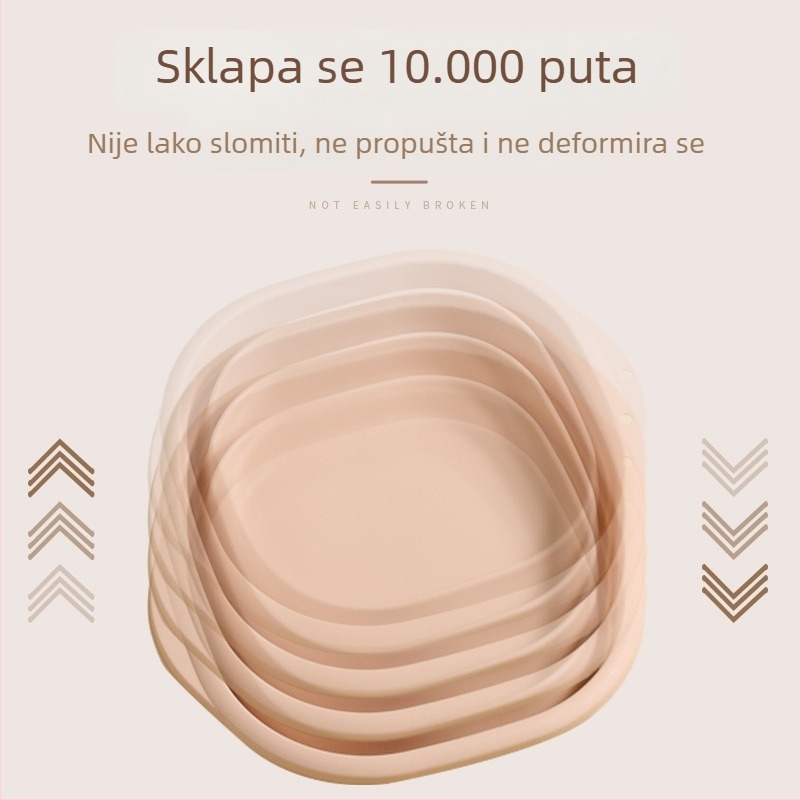Sklopiva plastična umivaonica – velike, srednje i male veličine, prijenosna za kućnu upotrebu i studentski dom