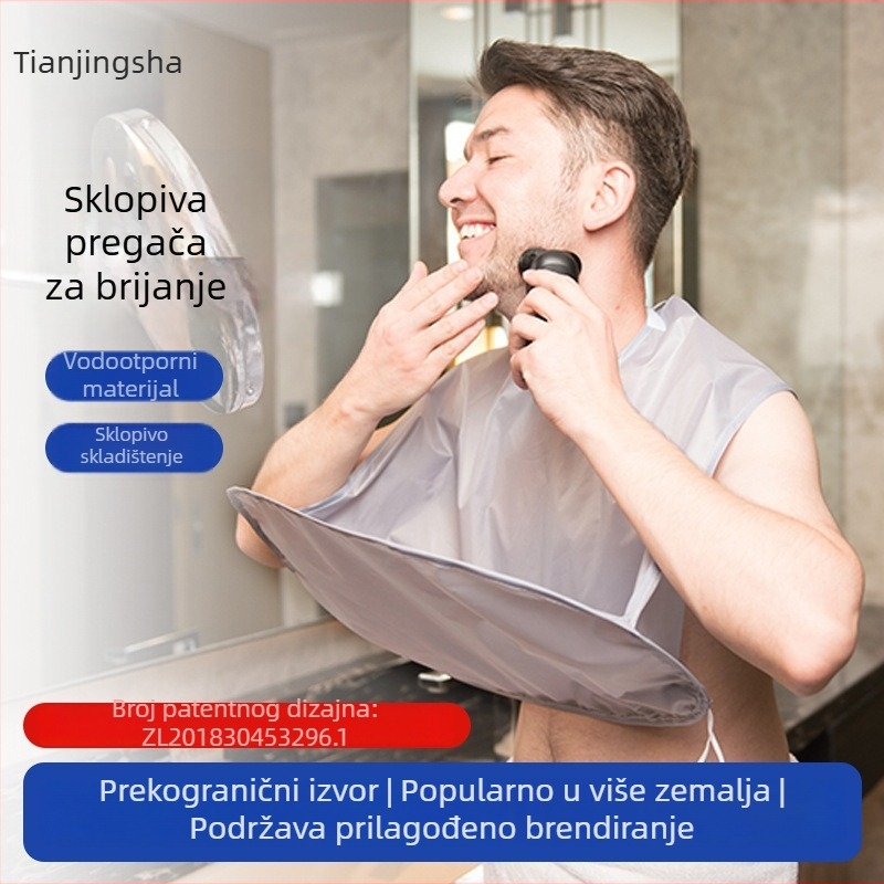 Višenamjenska pregača za brijanje bez rukava, nadograđena verzija, praktična zaštita tijekom brijanja