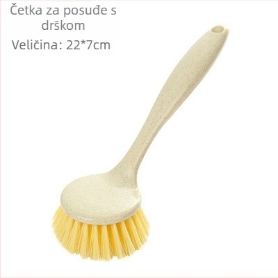 Starinska bambus četka za lonce s drvenom drškom – kuhinjska četka za čišćenje lonaca i zdjela