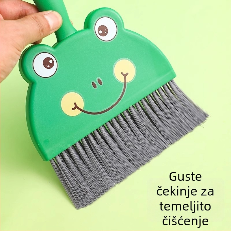 Set sitne metle i lopatice za prašinu za kućnu upotrebu s četkom za čišćenje stola