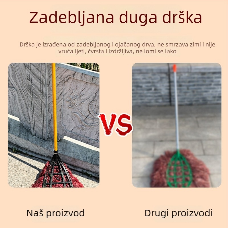 Plastična lopatica za prašinu i metla za čišćenje u kućanstvu, dvorištu, radionici i ulici