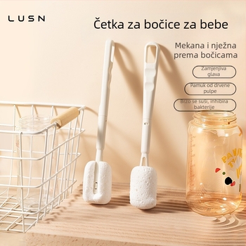 Set četkica za čišćenje bočica i čaša za bebe s zamjenjivim glavama