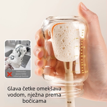 Set četkica za čišćenje bočica i čaša za bebe s zamjenjivim glavama