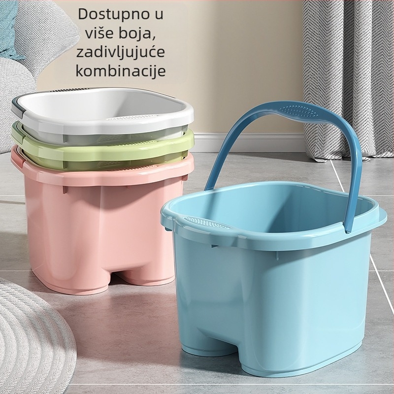 Izolirana kada za stopala, duboka do koljena masažna plastična kada za stopala, za kućnu upotrebu