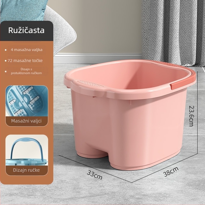 Izolirana kada za stopala, duboka do koljena masažna plastična kada za stopala, za kućnu upotrebu