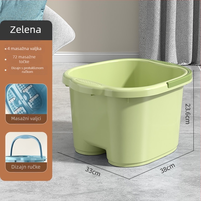 Izolirana kada za stopala, duboka do koljena masažna plastična kada za stopala, za kućnu upotrebu