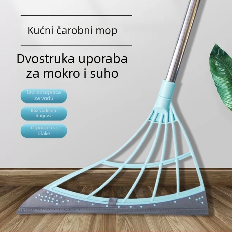 Čarobna metla sa silikonskim mopom – ne lijepi dlake, višenamjenski alat za kupaonicu