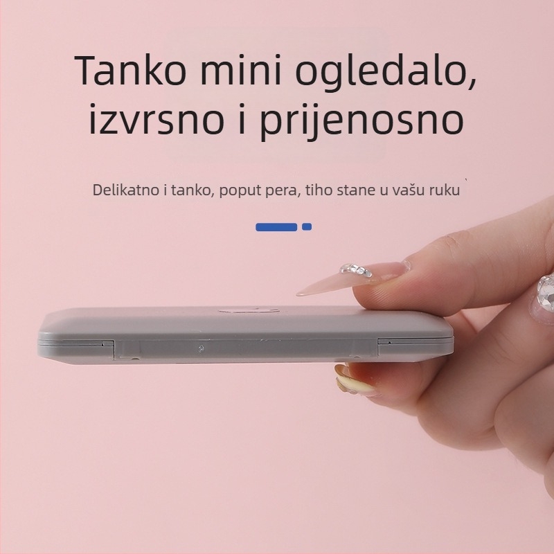 Kreativno mini ogledalo u obliku prijenosnog računala, sklopivo ogledalo za šminkanje na stolu