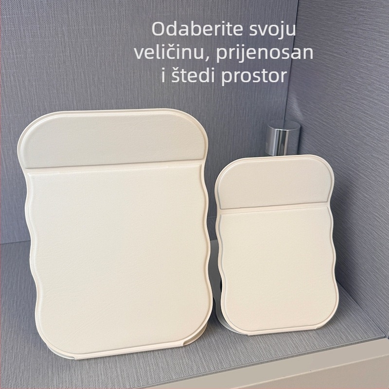 Prenosno preklopno ogledalo za šminkanje s valovitim uzorkom, za dom, spavaću sobu i kupaonicu
