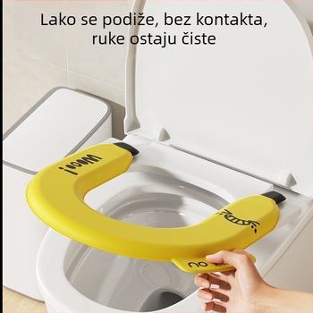 Aromaterapijska podloga za toaletnu dasku u obliku banane, vodootporna, U-oblik, za kućnu upotrebu, univerzalna veličina