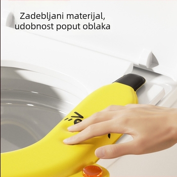Aromaterapijska podloga za toaletnu dasku u obliku banane, vodootporna, U-oblik, za kućnu upotrebu, univerzalna veličina