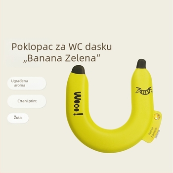 Aromaterapijska podloga za toaletnu dasku u obliku banane, vodootporna, U-oblik, za kućnu upotrebu, univerzalna veličina