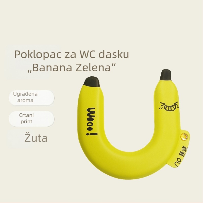 Aromaterapijska podloga za toaletnu dasku u obliku banane, vodootporna, U-oblik, za kućnu upotrebu, univerzalna veličina