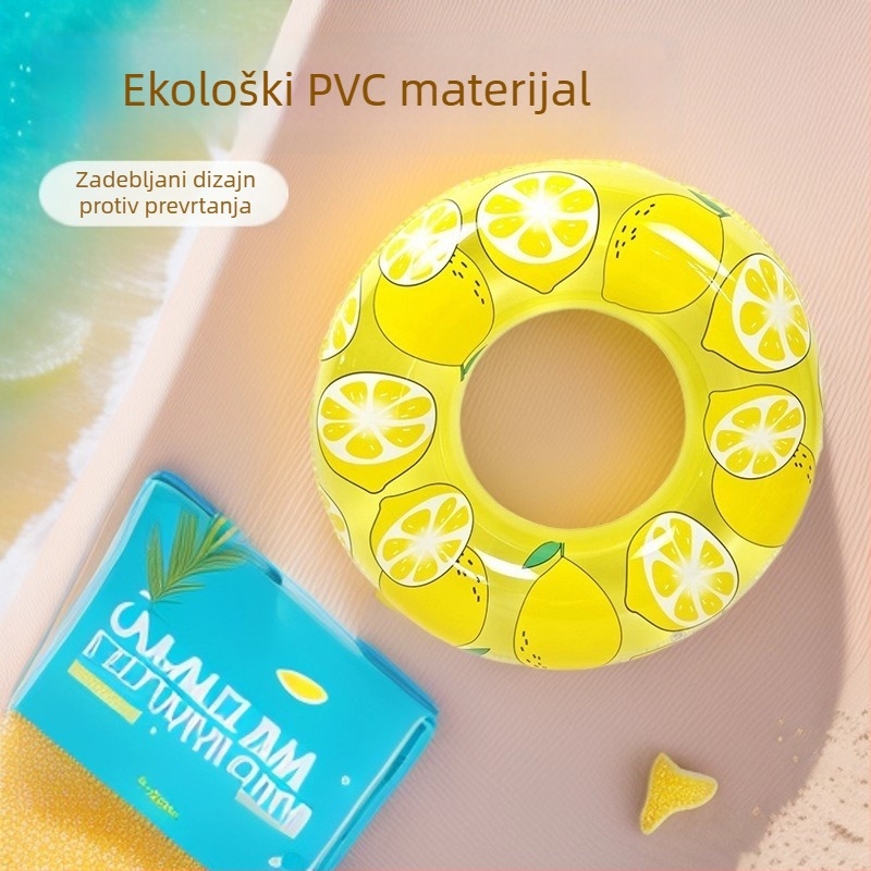 Dječji plivački prsten s karikaturom limuna, ekološki PVC materijal