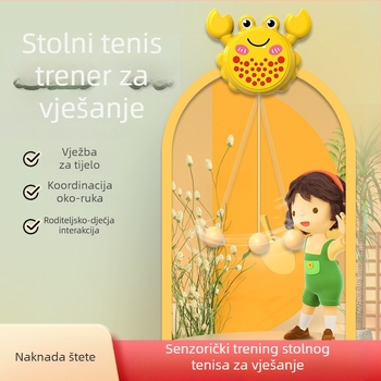 Viseći krab trener stolnog tenisa za djecu — unutarnji trening koordinacije ruka-oko i senzorički trening