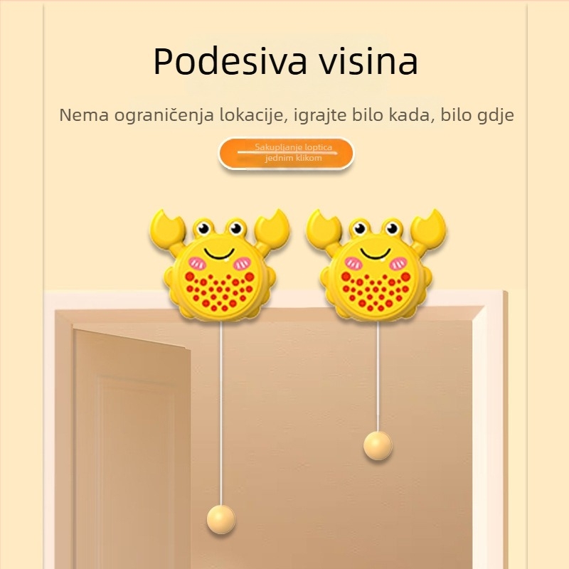 Viseći krab trener stolnog tenisa za djecu — unutarnji trening koordinacije ruka-oko i senzorički trening