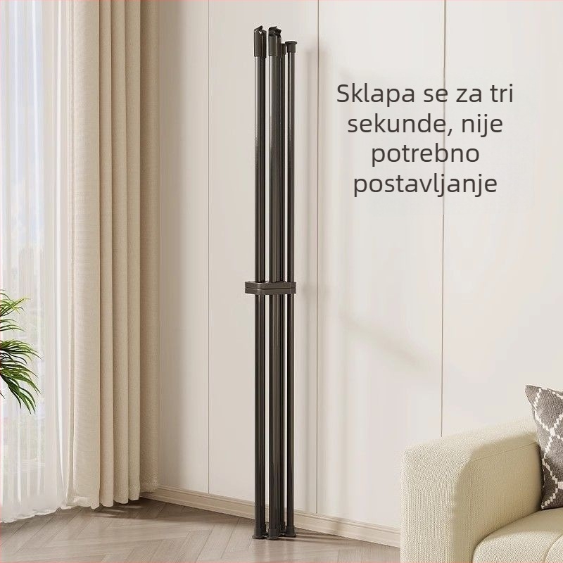 Samostojeći stalak za sušenje odjeće s dvostrukim stupovima, unutarnja upotreba