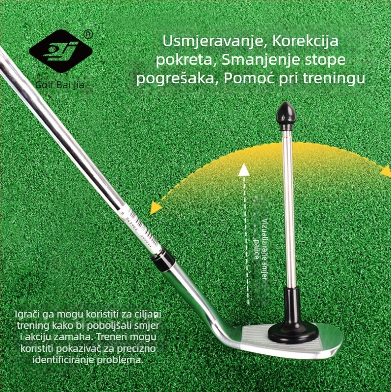 Indikator smjera zamaha golfa – trenažna štapić za korekciju zamaha