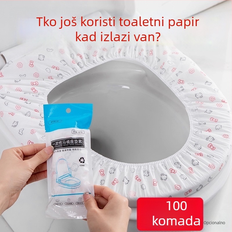 Jednokratne navlake za sjedalo WC-a s kompletnim pokrivanjem – putne potrebe, čisto i sigurno za hotelsku uporabu
