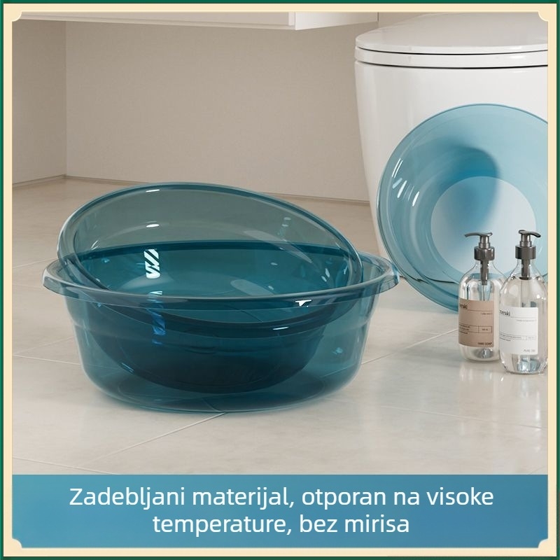 Prozirna debela plastična velika kućna posuda za pranje povrća u kuhinji, pranje beba, pranje lica i stopala