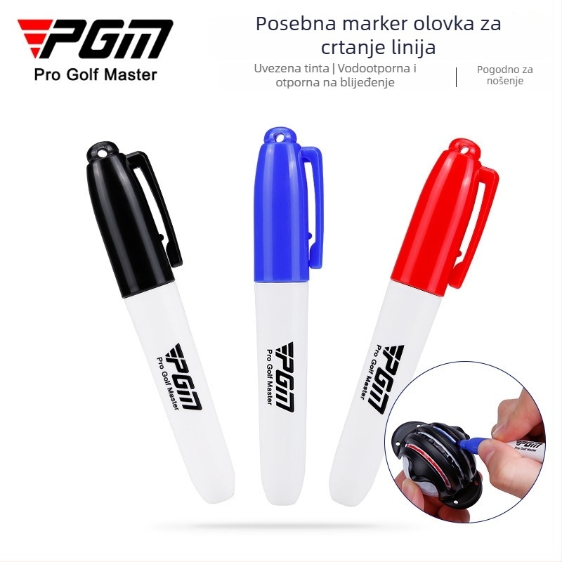 PGM marker za crtanje golfske linije s uvezenim tintom, vodootporan, otporan na izbljeđivanje, kompaktan i prenosiv