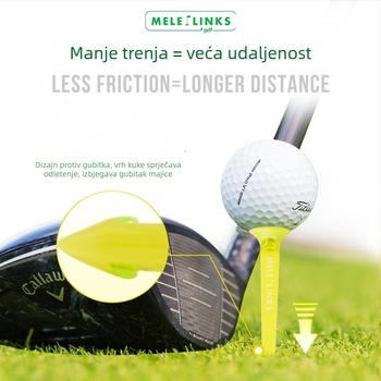 Novi šareni plastični golf teeji i držač lopti