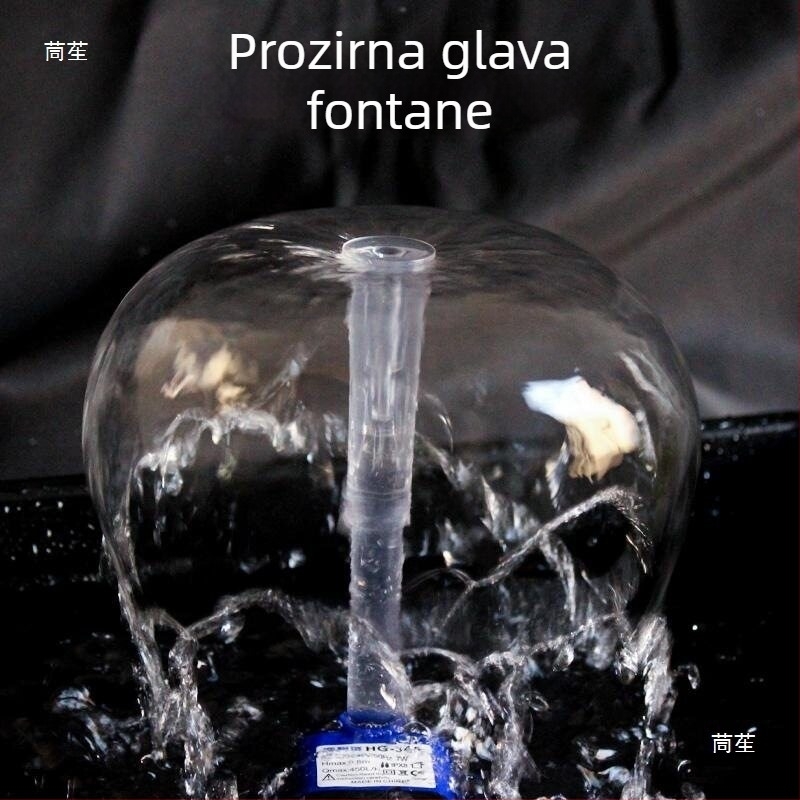Fontana gljiva za rockery s malom potopnom pumpom, plastičnim nastavkom i vodeni ukras za akvarij Bonsai – kompletan set pribora