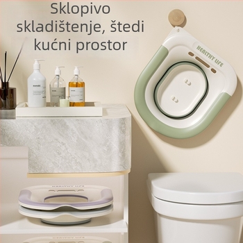 Sklopivi bidet bazen za postporođajnu njegu i medicinsko namakanje, toaletnog stila osobne higijene, 40×34 cm, TPE