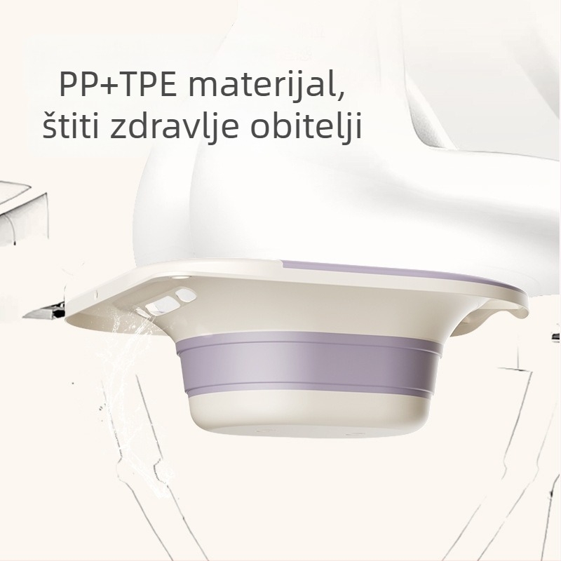 Sklopivi bidet bazen za postporođajnu njegu i medicinsko namakanje, toaletnog stila osobne higijene, 40×34 cm, TPE