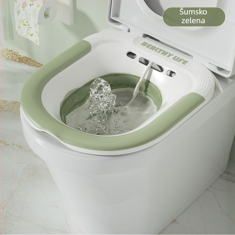 Sklopivi bidet bazen za postporođajnu njegu i medicinsko namakanje, toaletnog stila osobne higijene, 40×34 cm, TPE