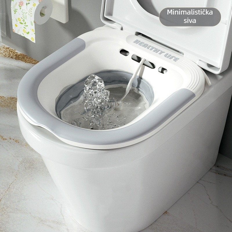 Sklopivi bidet bazen za postporođajnu njegu i medicinsko namakanje, toaletnog stila osobne higijene, 40×34 cm, TPE