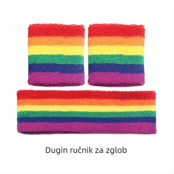 Duga narukvica za zglob za sport i aktivnosti na otvorenom, ručnik za upijanje znoja za zglob, pogodna za košarku i tenis, prozračna.