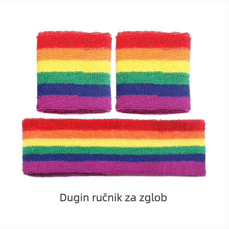 Duga narukvica za zglob za sport i aktivnosti na otvorenom, ručnik za upijanje znoja za zglob, pogodna za košarku i tenis, prozračna.