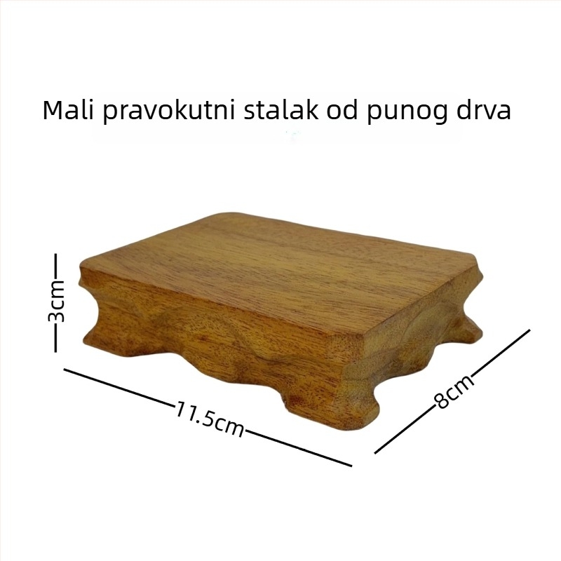 Drvena baza za vazu s korijenskom rezbarijom, čajna šalica i čajni set, statu Budhe – umjetnički predmet