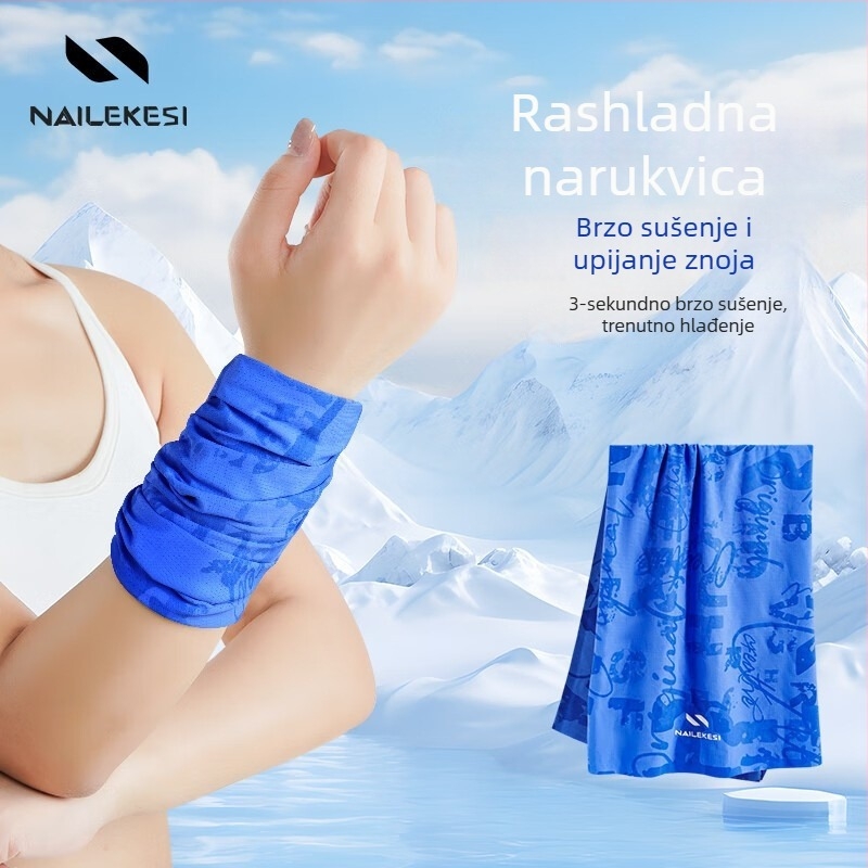 Relix hladenje i brzo sušeće sportske narukvice za zapešće, unisex set za upijanje znoja za odbojku, košarku, tenis i badminton