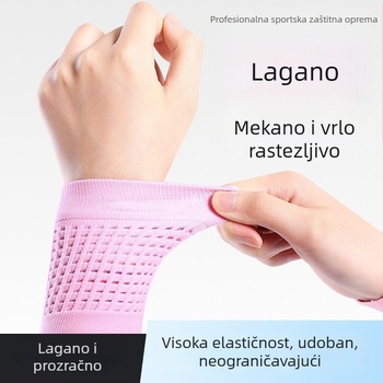 Elastična pletena narukvica za zglob, prozračna i odvodi znoj, udoban pristajanje za svakodnevne sportove i ured, pogodno za sve sezone