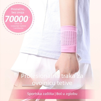 Elastična pletena narukvica za zglob, prozračna i odvodi znoj, udoban pristajanje za svakodnevne sportove i ured, pogodno za sve sezone
