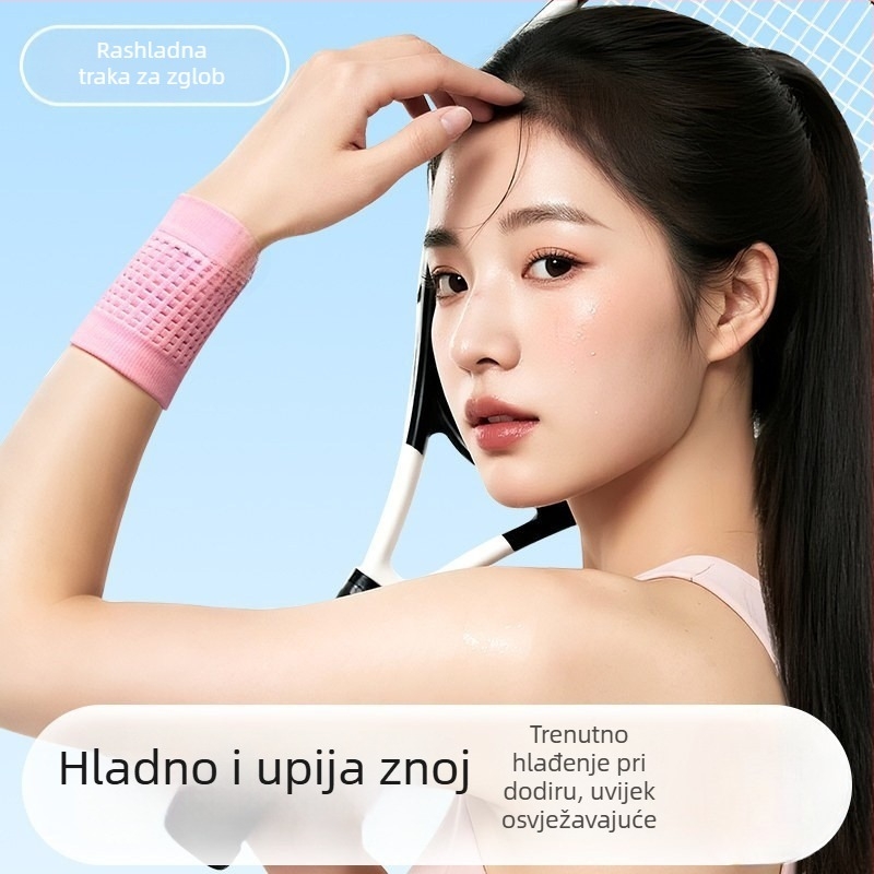 Elastična pletena narukvica za zglob, prozračna i odvodi znoj, udoban pristajanje za svakodnevne sportove i ured, pogodno za sve sezone