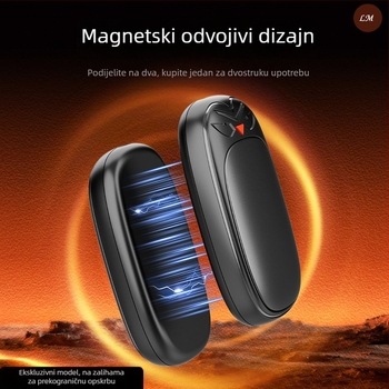 Prijenosni punjivi grijač ruke s visokom temperaturom, otporan na eksplozije, s podijeljenim magnetskim dizajnom za zimu