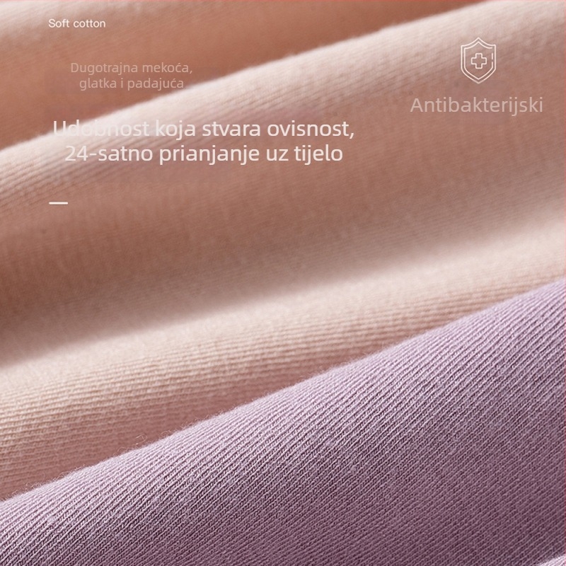 Ženske gaćice Ice Silk, ljetne tanke, bezšivne, antibakterijske s grafenskom podstavom, prozračne, srednje visoki pojas