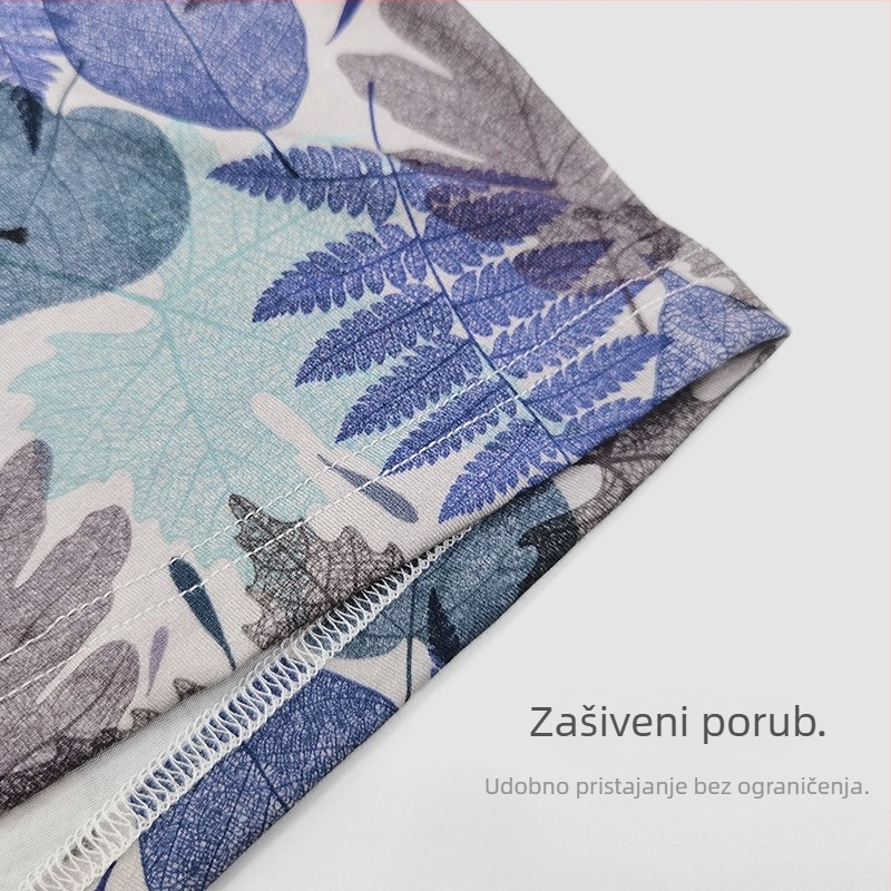 Muške bokserice od modala s otiskom, srednji pojas, prozračne, modernog stila